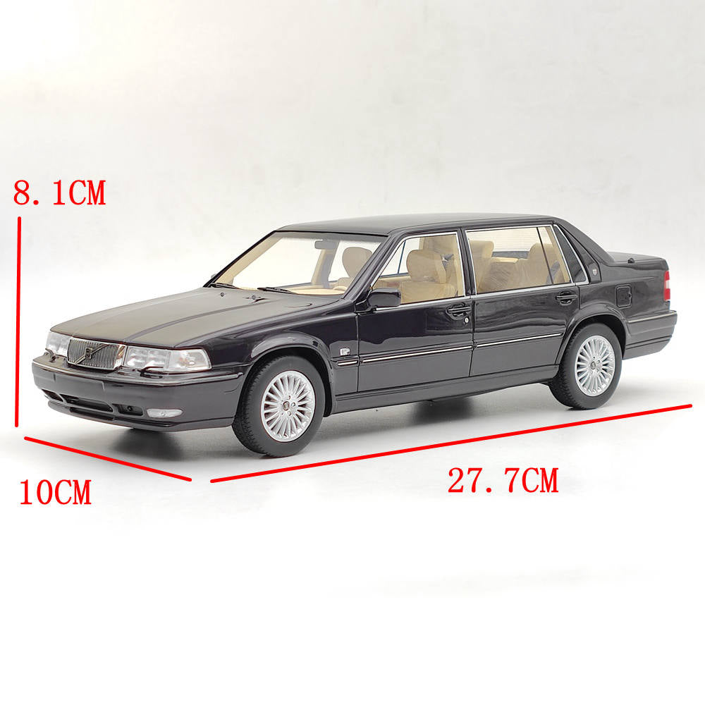 1/18 Scale Volvo S90 Royal Level 3 1998 Blackberry Resin Model Car - Purple Collectible Toy Car Gift for Adults & Kids | Display, Collection, Birthday Present