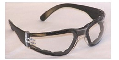 Chirons S2810P ANSI Z87+ Safety Glasses with Clear Lenses & Padded Frame - Case of 144 (144-Pack) - Ideal for Construction, Lab Work, and Industrial Safety Protection
