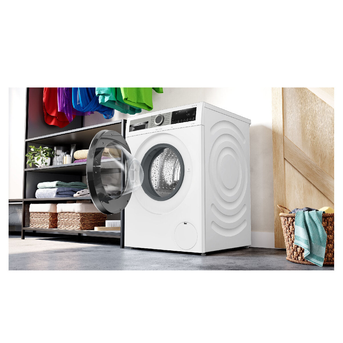 Bosch Series 8 9kg Front Load Washing Machine with i-DOS WGG244A0AU - Energy Efficient Smart Washer for Large Families | Perfect for Laundry Rooms & Apartments
