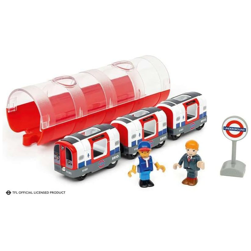 Brio London Underground Train 36085 - Electric Toy Train Set for Kids | Pretend Play & Early Learning | Perfect for Birthday Gifts & Christmas Presents