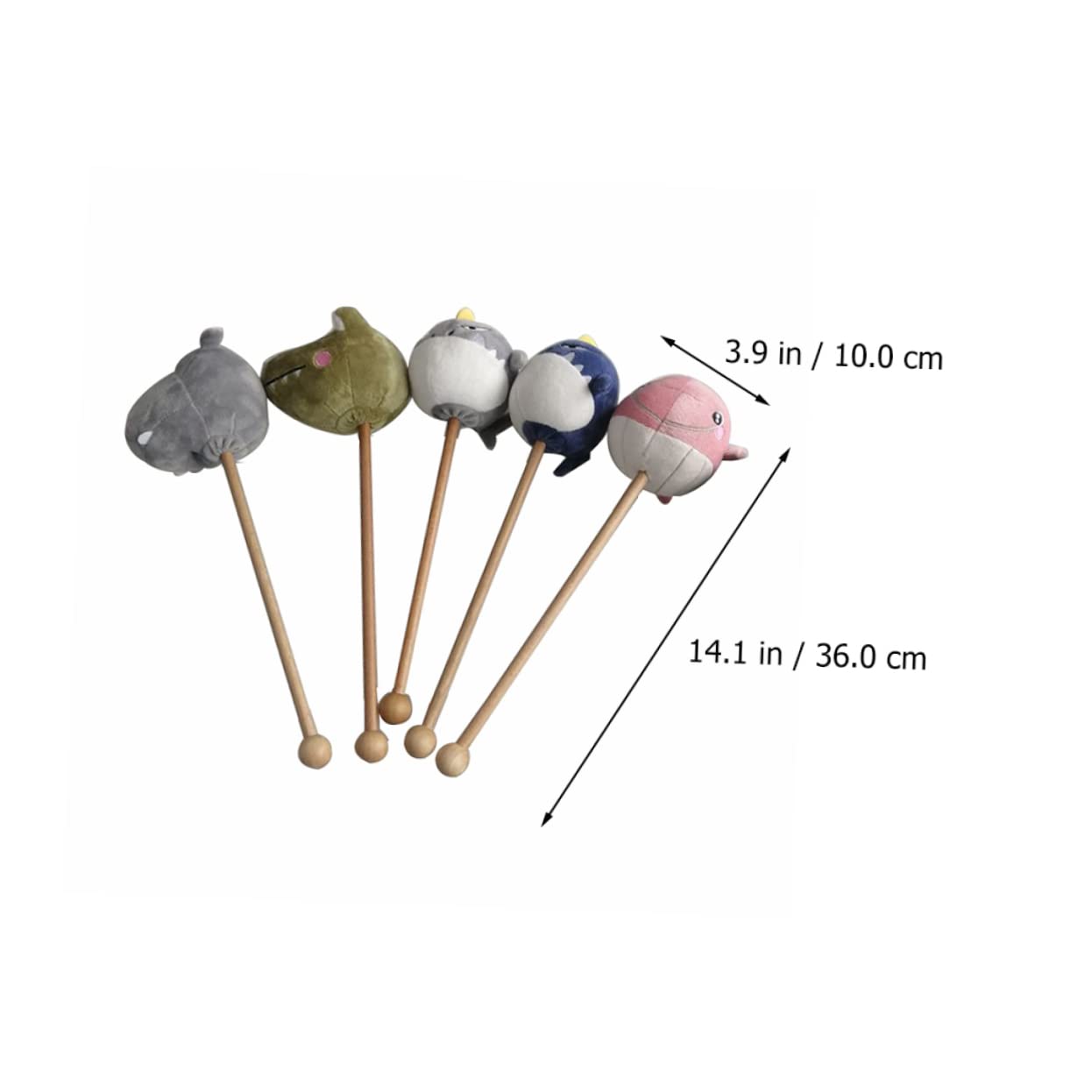 Lurrose 5-Pack Body Massage Hammer Set - Back Scratcher, Rolling Massager Stick & Hand Massage Tool for Muscle Relaxation | Perfect for Home, Office & Travel Use