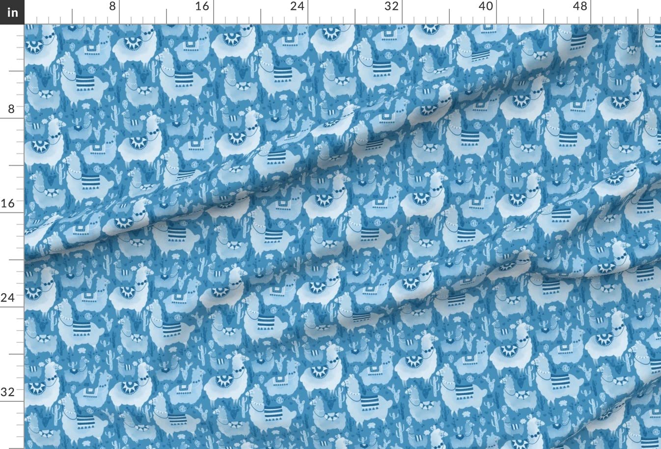 Alpacas and Cacti Printed Velvet Upholstery Fabric by The Yard - Soft Monochrome Nursery Design for Home Decor, Apparel & DIY Projects | Perfect for Curtains, Pillows, and Clothing