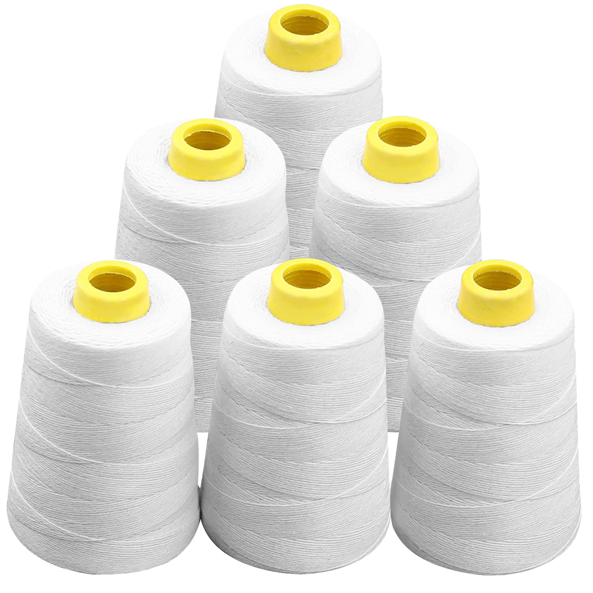 Heavy Duty Bag Closing Machine with 6 Rolls Industrial Sewing Thread - Perfect for Packaging, Shipping & Warehouse Operations