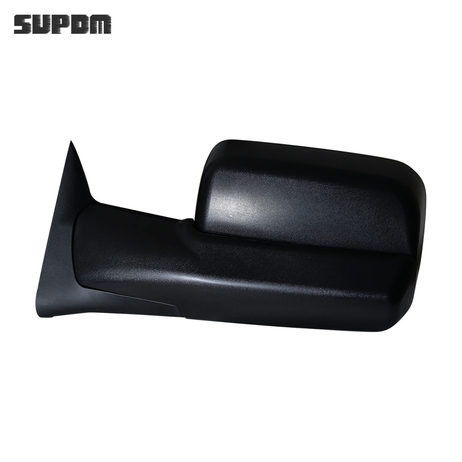 Black Manual Adjustable Towing Mirrors Set for 1994-2001 Dodge Ram 1500 & 1994-2002 Ram 2500/3500 Trucks - Left & Right Side Mirrors - Perfect for Enhanced Visibility While Towing Trailers or Campers
