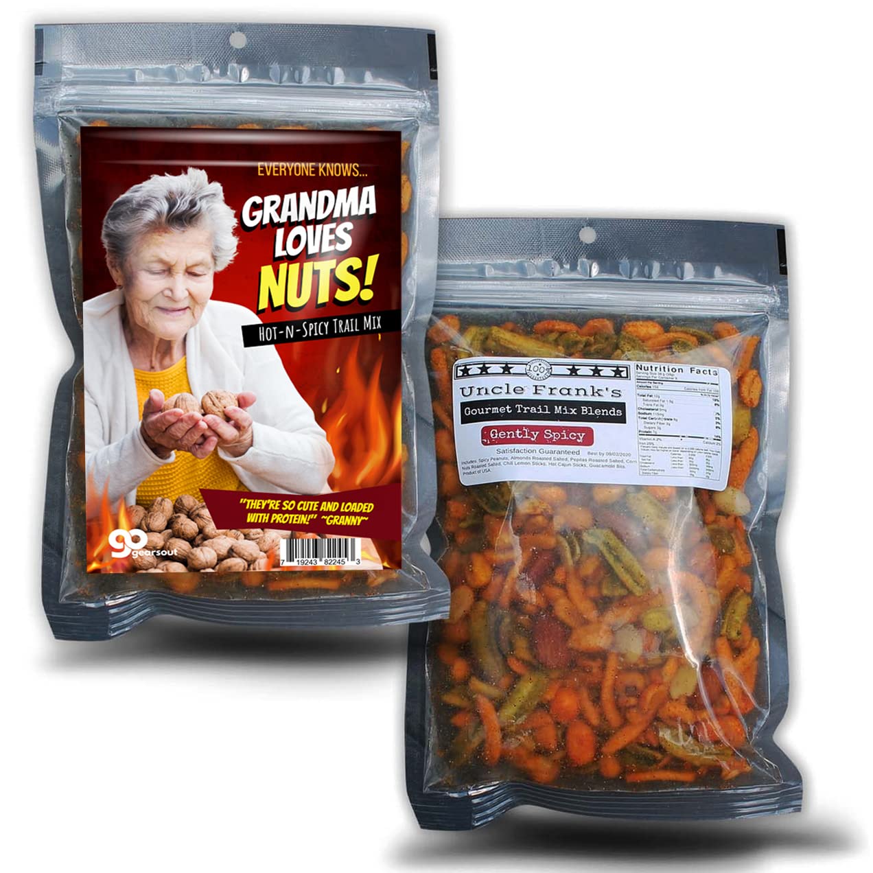 Grandma Loves Nuts Spicy Trail Mix - Premium USA-Made Snack with Chili Flavor - Perfect for Office Snacking, Road Trips & Gift Giving
