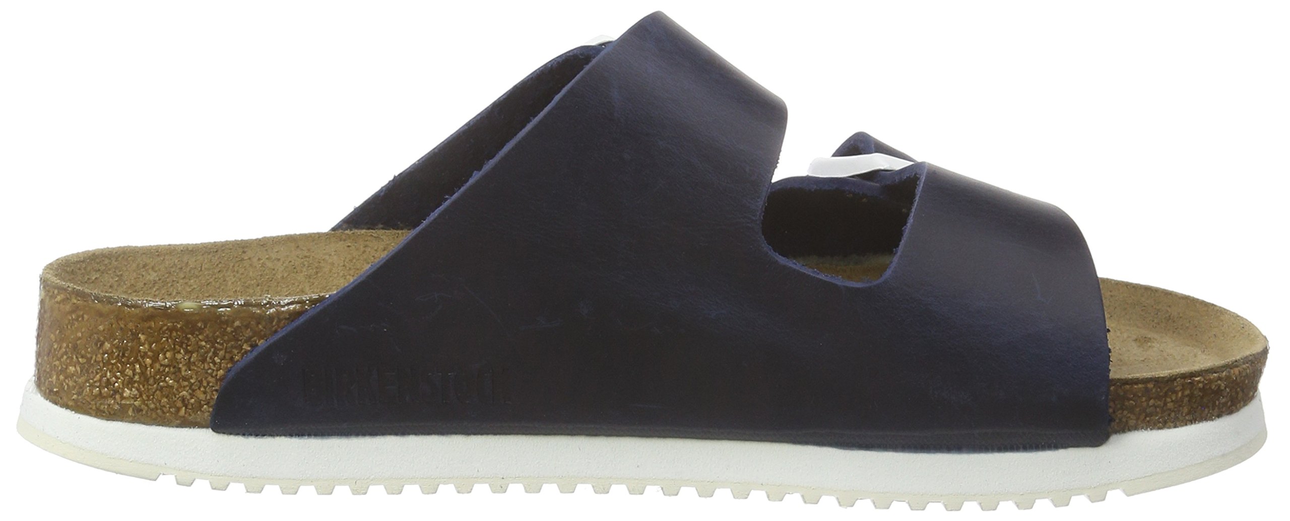 Birkenstock Arizona Leather Sandals for Men & Women | Blue | Size 42 EU | Comfortable & Durable Footwear for Walking, Travel & Casual Wear