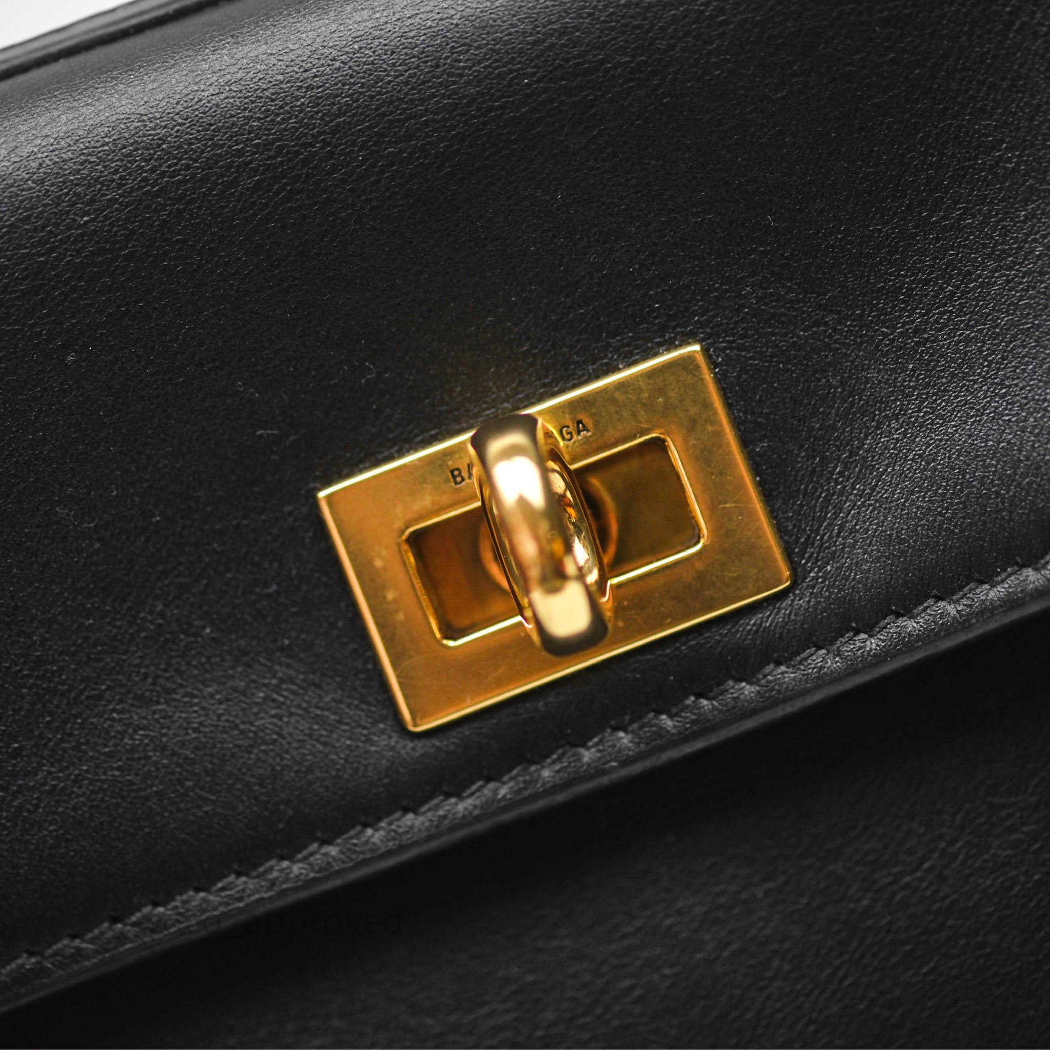 Balenciaga Rodeo Mini Bag in Black Smooth Calfskin with Gold Hardware - Stylish Crossbody Purse for Women, Perfect for Parties & Night Out