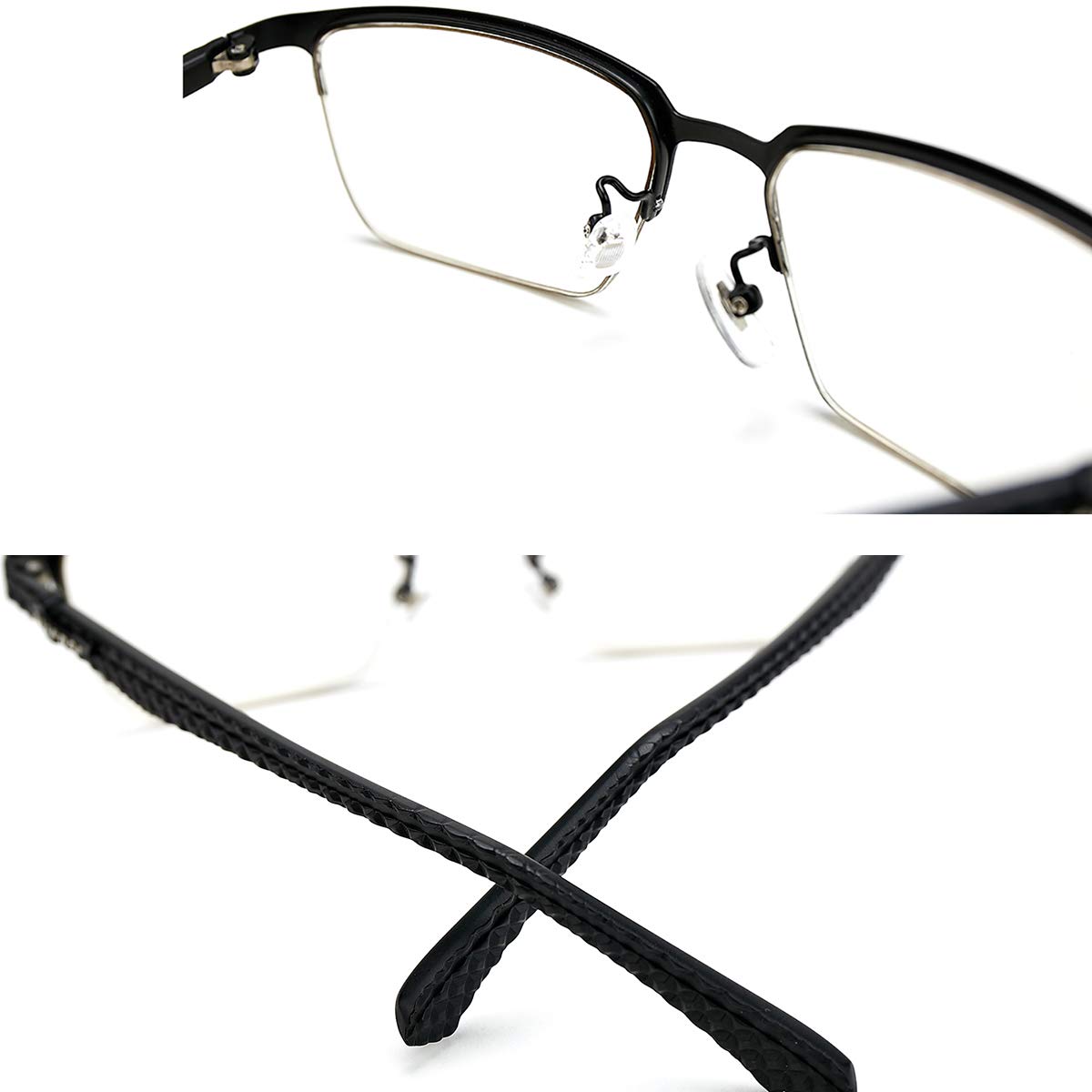 Blue Light Blocking Computer Reading Glasses for Men - Progressive Multifocal Lens for Screen Use, Office Work & Gaming - Reduce Eye Strain & Fatigue