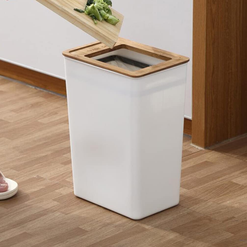 Cabilock Stainless Steel Trash Can with Lid - 13 Gallon Kitchen Garbage Bin for Home, Office & Bathroom - Odor-Proof Waste Basket with Step Pedal & Swing Lid (Black) | Perfect for Kitchen, Pantry, Laundry Room & Under Sink Storage