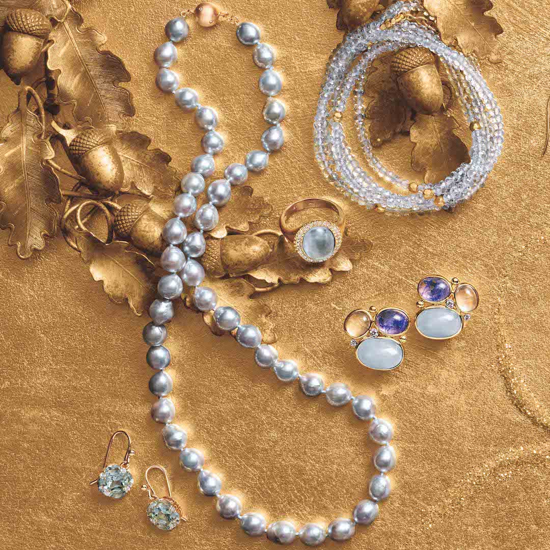 Aquamarine and Diamond Quadrille Drop Earrings – Elegant Dangling Jewelry for Weddings, Parties & Special Occasions