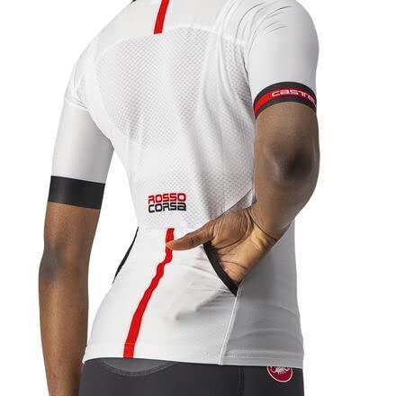 Castelli Women's Free Speed 2 Race Tri Top - High Performance Triathlon Cycling Jersey for Women, Breathable & Quick-Dry, White (Large) - Ideal for Triathlons, Cycling Races & Training Sessions