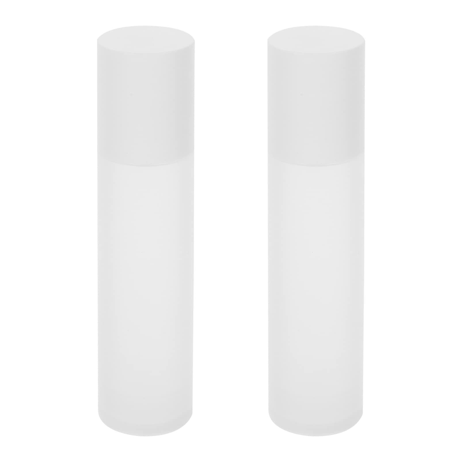 FRCOLOR 2-Pack 100ml Mini Hand Lotion Dispenser, Transparent Travel Soap Bottles with Press Pump - Perfect for Travel, Gym, Office & Home Use