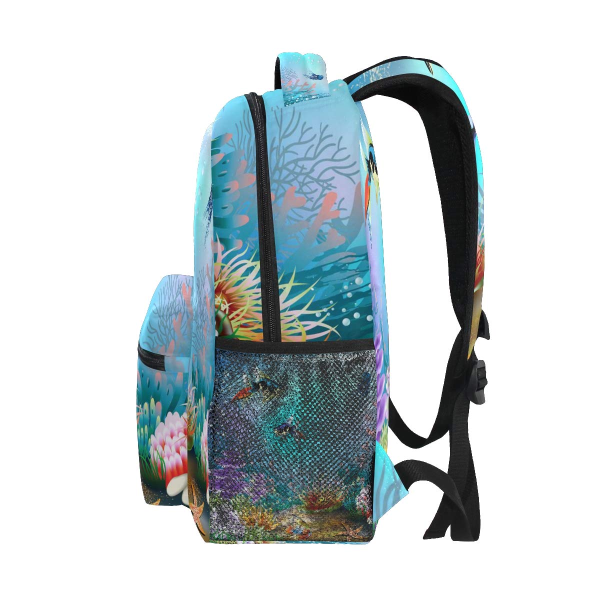 Waterproof Beach Backpack - Lightweight Travel Laptop Daypack for School, Work & Outdoor Activities | Durable Ocean Blue Backpack for Men, Women & Teens | Perfect for Beach Trips, Hiking & Daily Commute