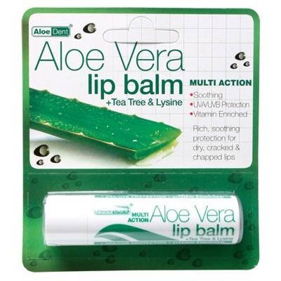 ALOE DENT Lip Balm with Aloe Vera - Moisturizing & Healing for Dry, Chapped Lips - Perfect for Winter Care & Daily Hydration