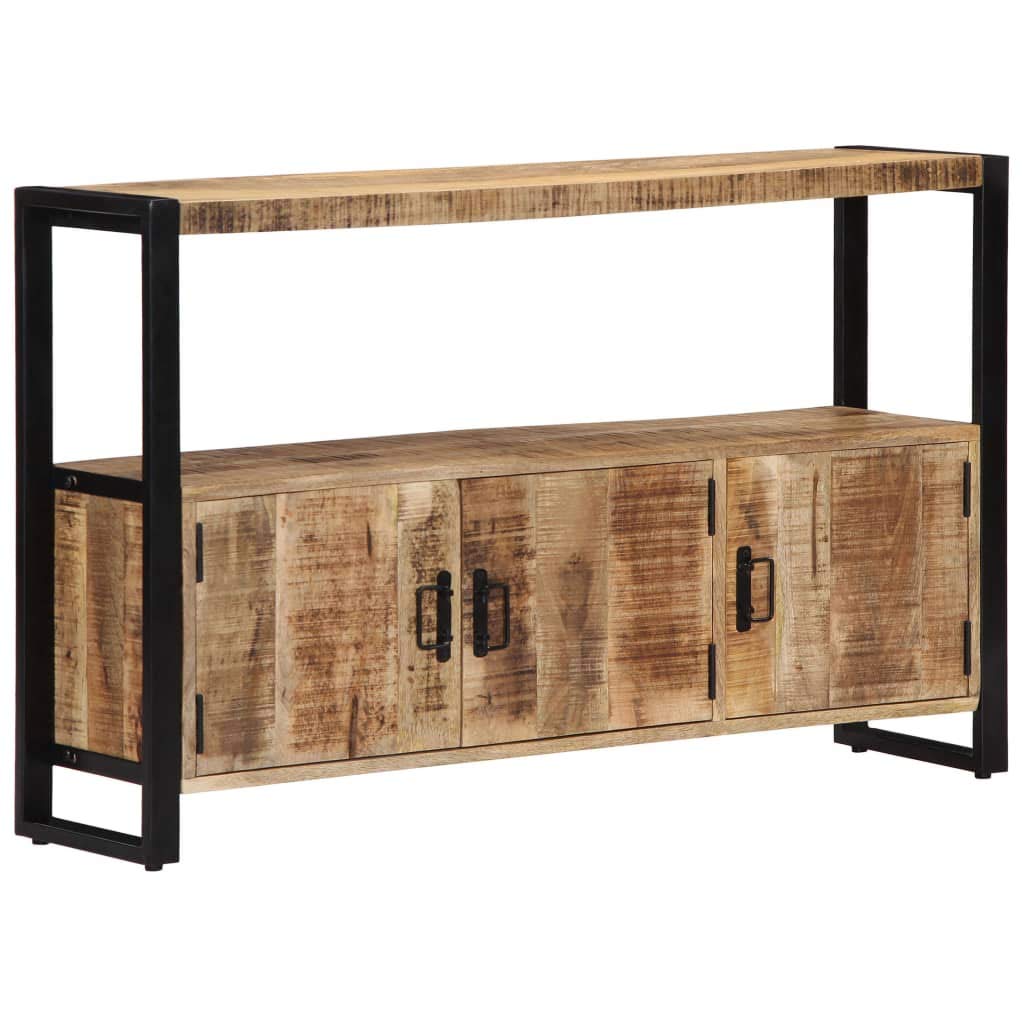 Modern Wood Sideboard Storage Cabinet - Freestanding Console Table with 3 Doors & Shelf - Entryway Cupboard for Kitchen, Dining Room, Living Room, Bedroom - Perfect for Home Organization & Stylish Storage