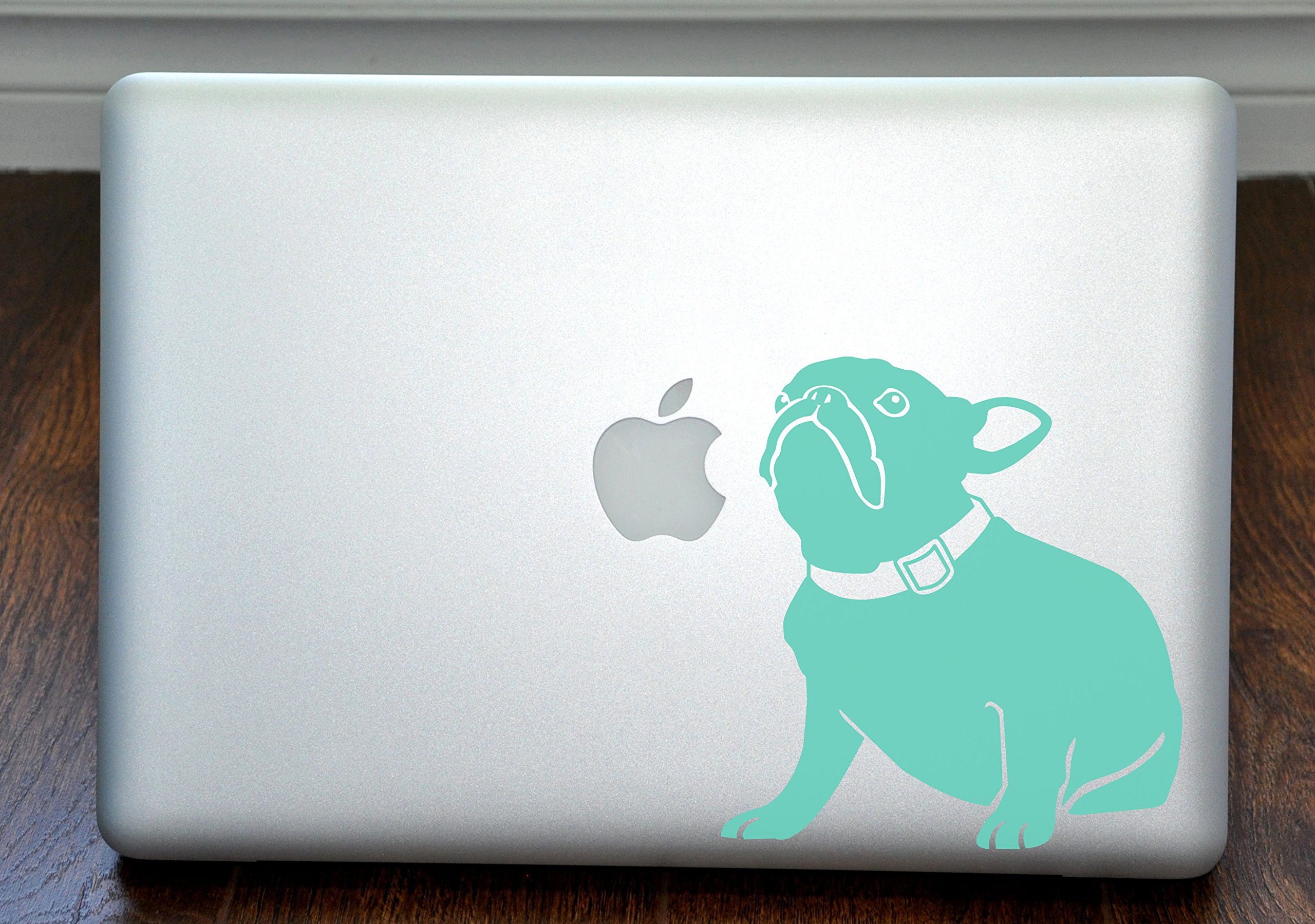 Bella the French Bulldog Sitting Mint Vinyl Decal Sticker for 13
