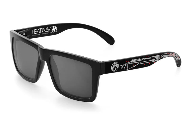 Vise Tech Noir Polarized Sunglasses - UV Protection, Anti-Glare for Outdoor Sports & Driving