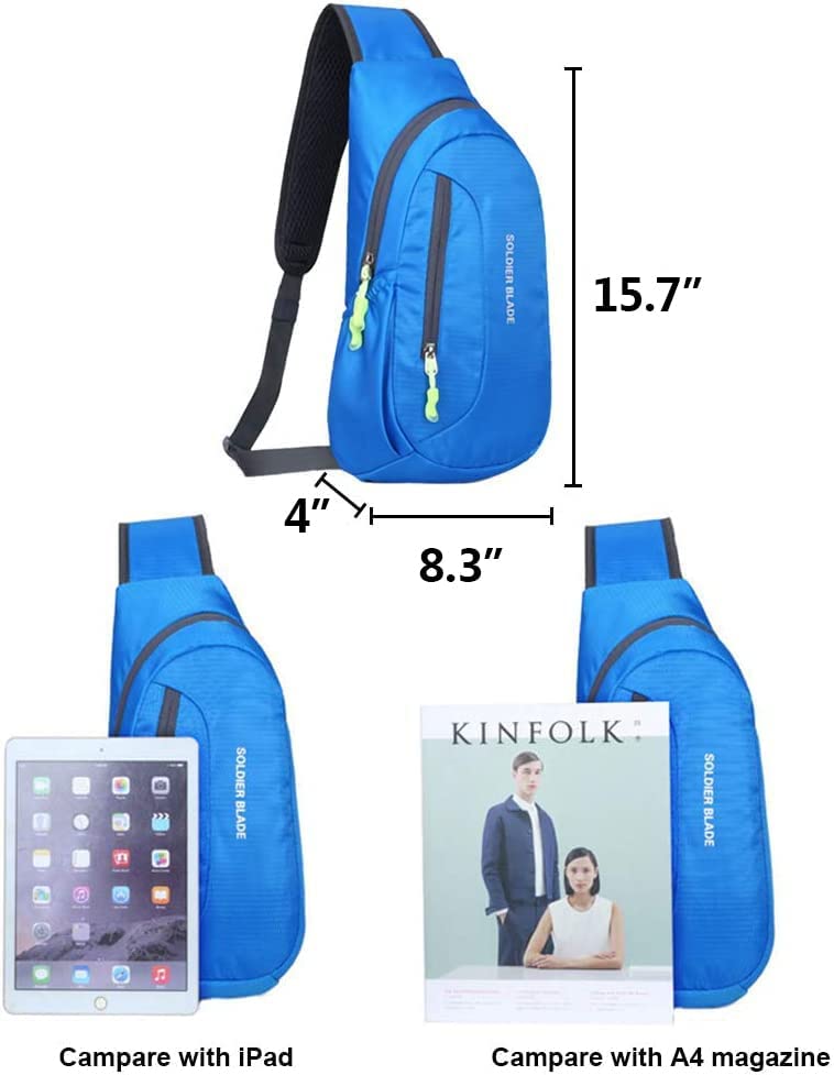 Lightweight Waterproof Crossbody Sling Bag for Men & Women - Packable Chest Shoulder Bag for Hiking, Travel & Everyday Use | Durable Outdoor Adventure & Commuting Essentials