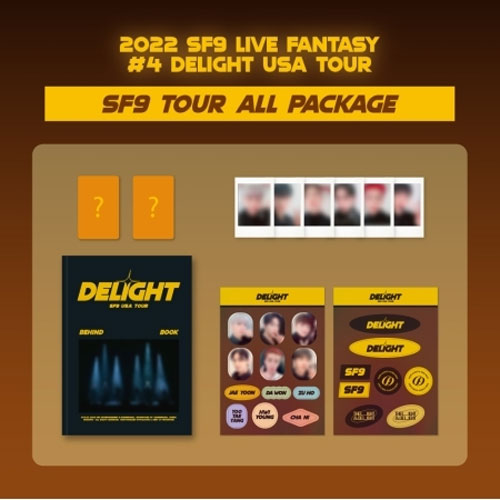 SF9 2022 LIVE FANTASY #4 DELIGHT USA TOUR Behind-the-Scenes Official Merchandise - K-Pop Concert Souvenirs & Fan Collection for SF9 Fans