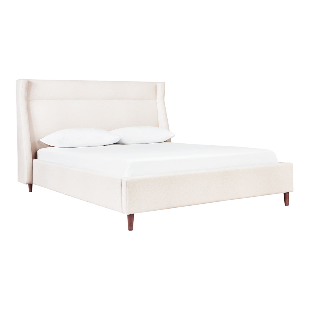 Gus Modern Carmichael Bed Frame - Queen Size Platform Bed with Upholstered Headboard - Stylish and Durable Bedroom Furniture for Modern Homes | Perfect for Master Bedrooms, Guest Rooms, and Apartments