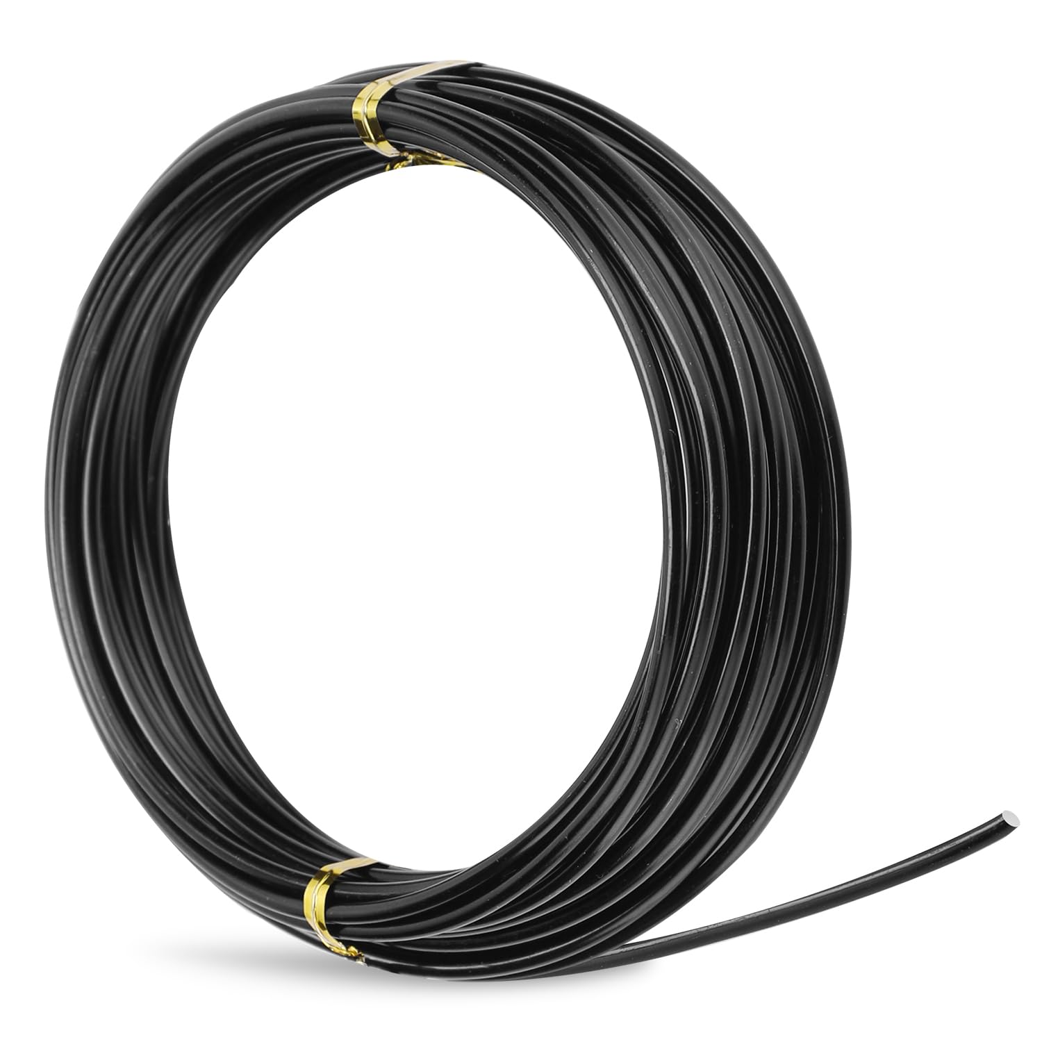 16.4 Feet Black Aluminum Craft Wire - 3mm Thickness Bendable Metal Wire for DIY Jewelry Making, Sculptures, Floral Arrangements & Home Decor Crafts