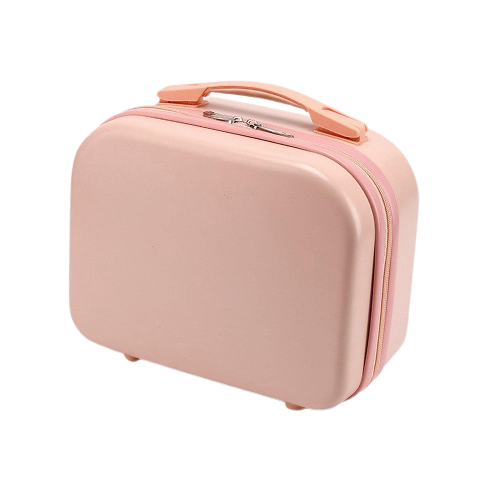 Perfeclan Portable Cosmetic Case for Women & Girls - Pink Jewelry Organizer & Travel Toiletry Bag - Perfect for Makeup Storage, Travel Essentials, and Daily Beauty Organization