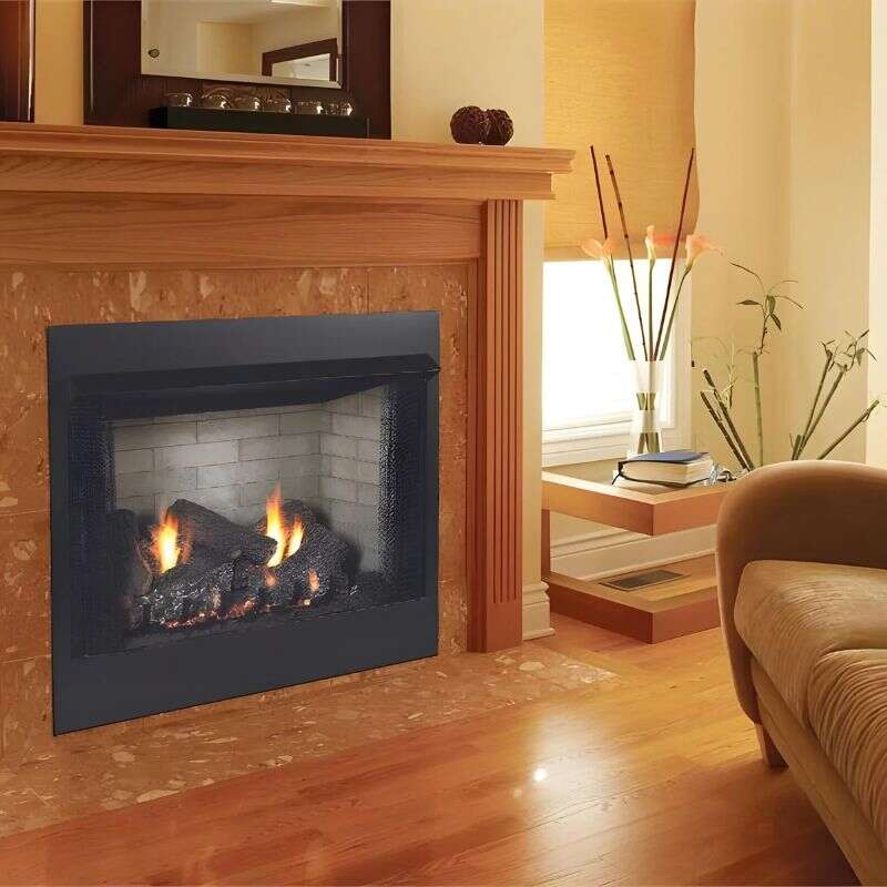 Empire Breckenridge Deluxe 42-Inch Vent-Free Gas Fireplace with Flush Front Design - Perfect for Living Rooms, Bedrooms & Cozy Home Heating
