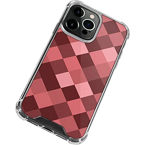 Skinit Clear Phone Case for iPhone 13 Pro Max - Autumn Red Geometric Design Protective Cover | Slim Fit, Scratch-Resistant, Drop Protection | Perfect for Everyday Use, Travel & Office