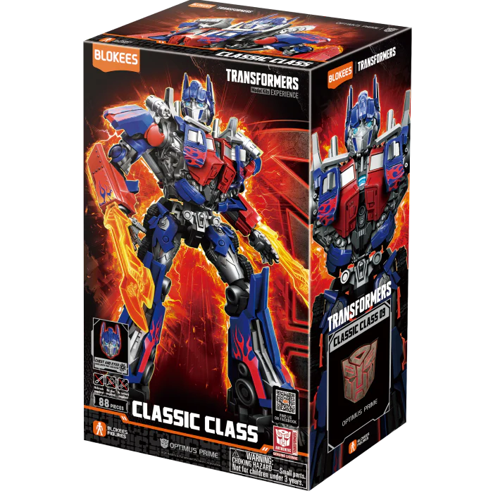 Blokees Transformers Optimus Prime MB Action Figure - Collectible Robot Toy for Kids & Adults - Perfect for Display, Gifts, and Play Scenes
