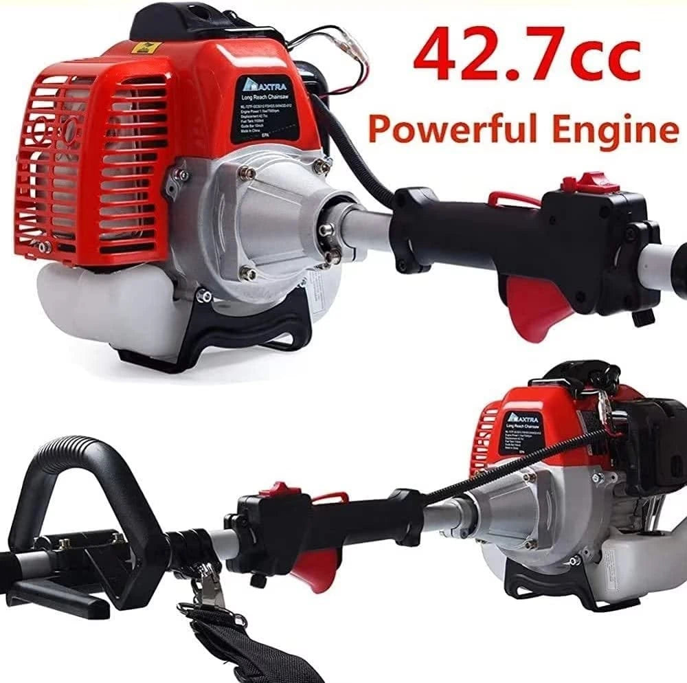 MAXTRA Gas Pole Chainsaw Hedge Trimmer - 20 Inch Cordless Tree Trimmer with 2-Cycle Engine for Professional Landscaping, Tree Pruning & Yard Maintenance | Perfect for Garden, Farm & DIY Projects