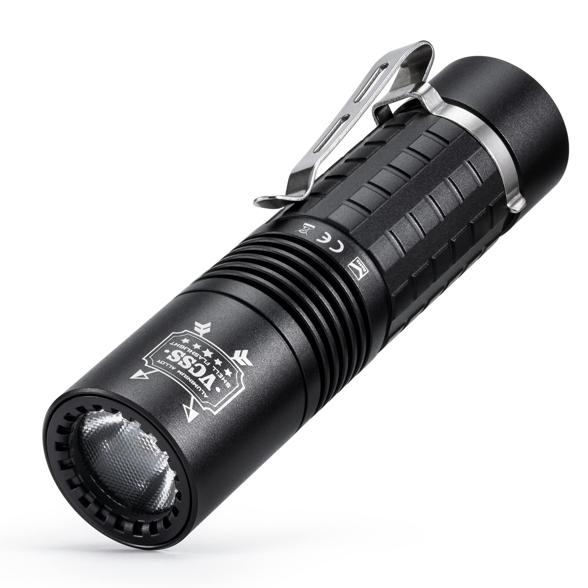 VIPERADE MK8 Ultra Bright Rechargeable LED Flashlight - Mini Pocket Flashlight for Camping, Hiking, Emergency & Outdoor Adventures - Waterproof & Durable Tactical Light for Home, Car, Power Outages & Survival Kits