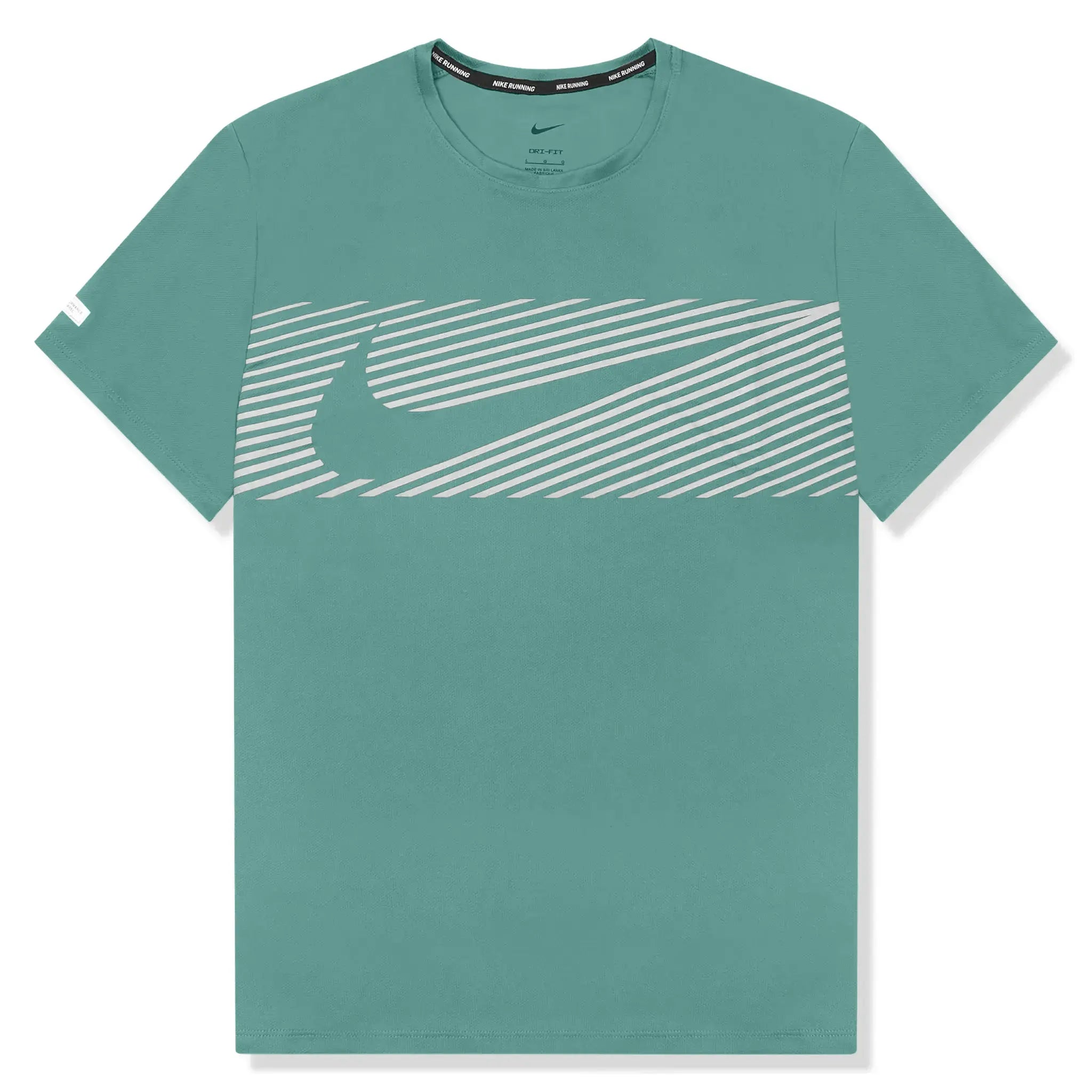 Nike Flash Miler Running T-Shirt & Shorts Set in Cyan Green - Lightweight Breathable Workout Clothes for Men - Perfect for Jogging, Gym Training and Outdoor Sports