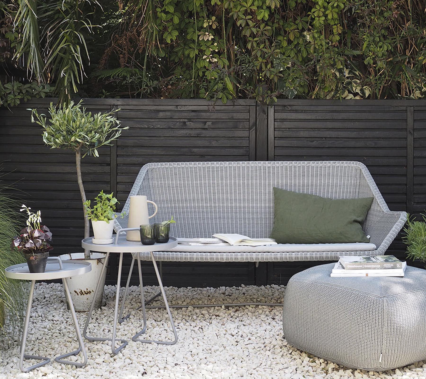 Breeze 2-Seater Outdoor Garden Sofa - Waterproof Wicker Patio Furniture Set for Backyard, Porch & Poolside Relaxation