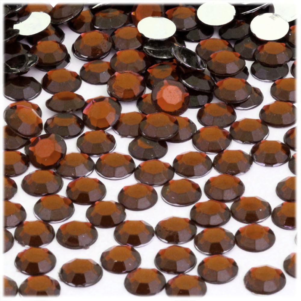 1000pcs 9mm Round Purple Amethyst Rhinestones for DIY Crafts, Jewelry Making, Nail Art & Scrapbooking - Premium Flatback Gemstones by The Crafts Outlet