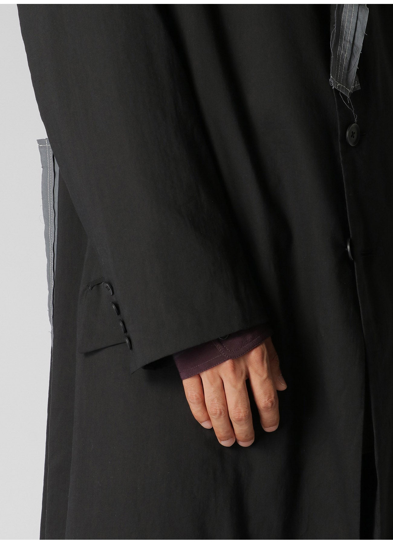 Soft & Stylish Cotton Lyocell Long Jacket for Women - Elegant Broad Design with Decorative Cloth Trim | Perfect for Spring Layering, Office Wear & Casual Outings