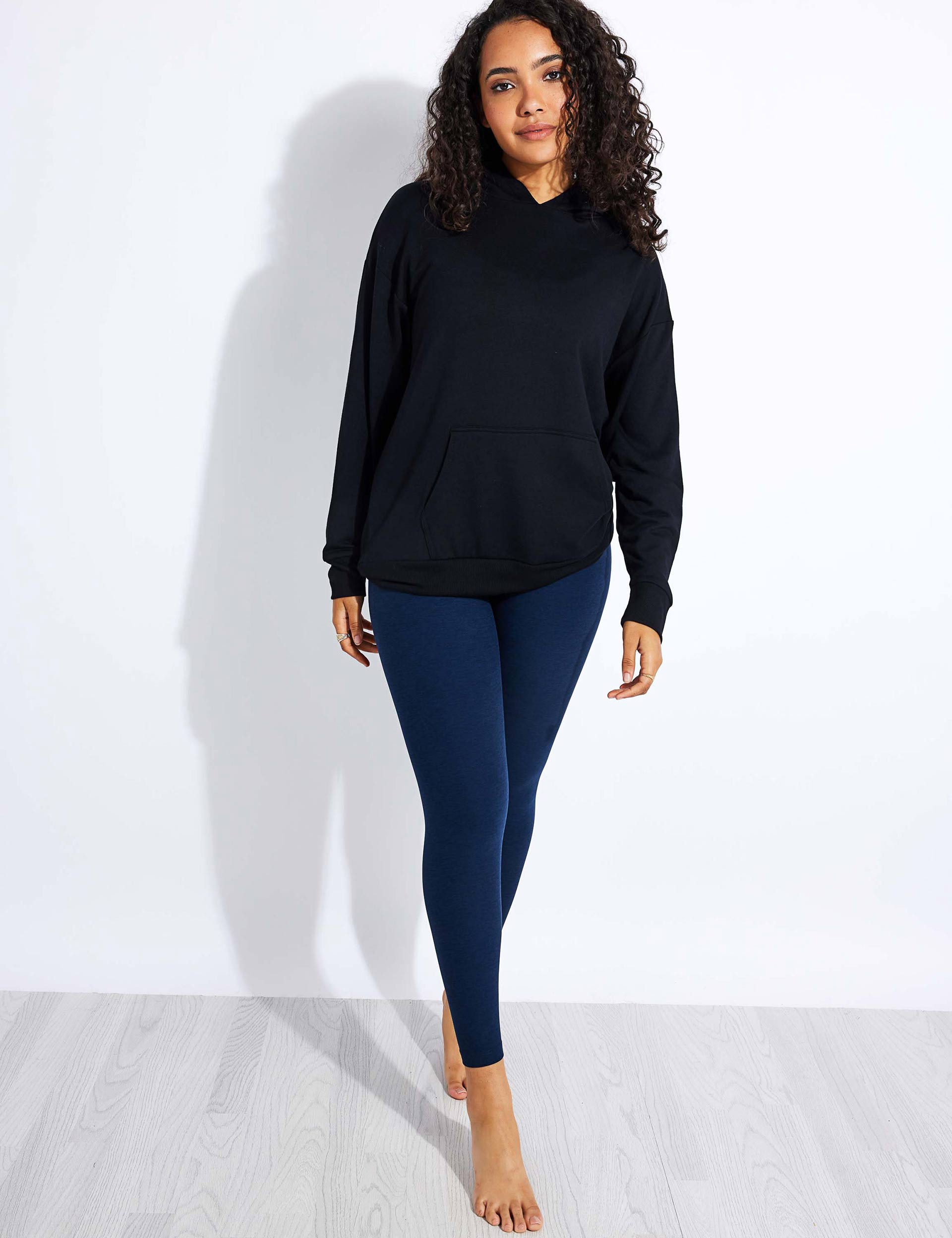 Spacedye At Your Leisure High Waisted Midi Leggings - Nocturnal Navy | Comfortable Yoga Pants for Women, Workout & Lounge Wear