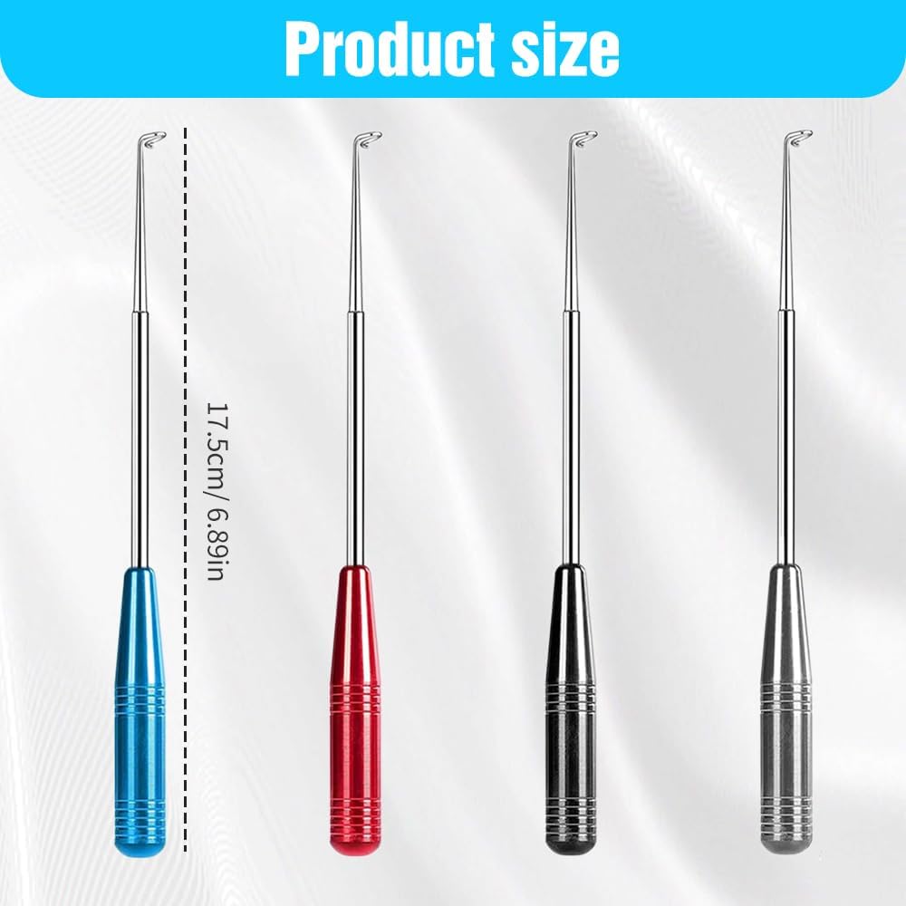 Stainless Steel Fish Hook Remover Tool - Quick Release Dehooking Device with Storage Tube | Fishing Accessories for Safe & Easy Hook Removal | Perfect for Catch and Release, Saltwater & Freshwater Fishing