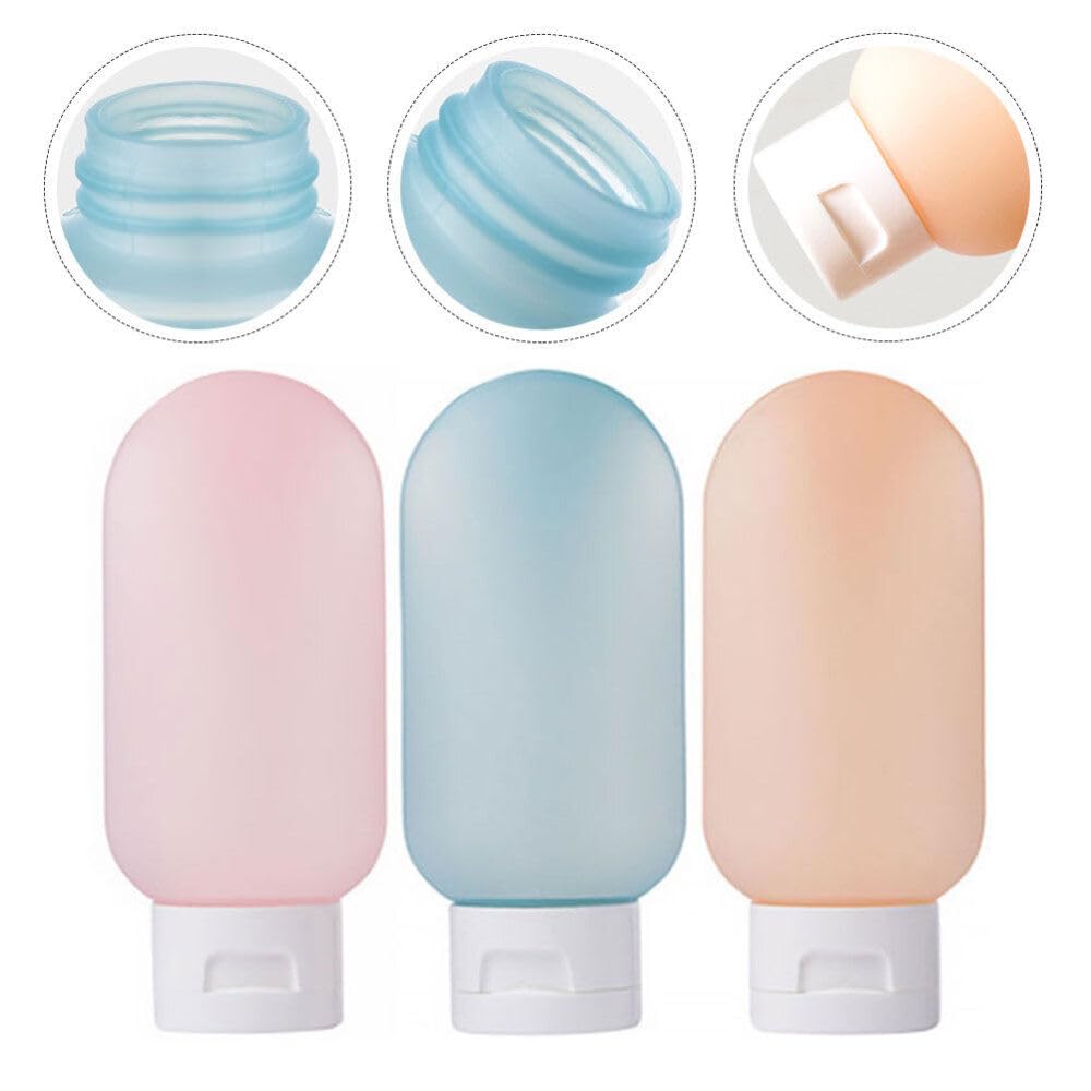Wild Cat Travel Bottles 60ML - Leak Proof Refillable Squeeze Containers for Shampoo, Lotion & Body Wash | BPA-Free PP Toiletry Bottles with Secure Lids | Perfect for Air Travel, Gym Bag & Vacation Essentials (Pack of 2)