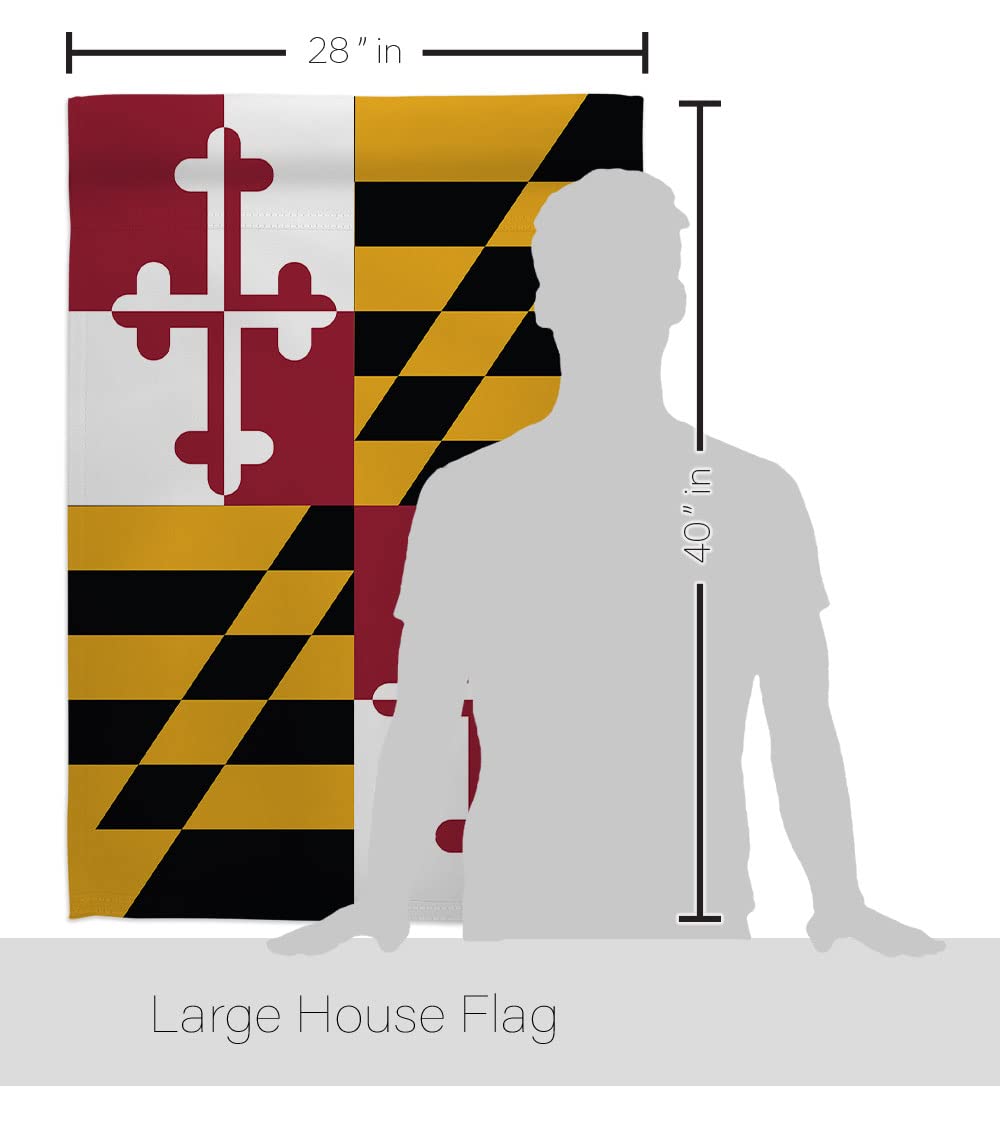 Maryland Americana House Flag Set 28