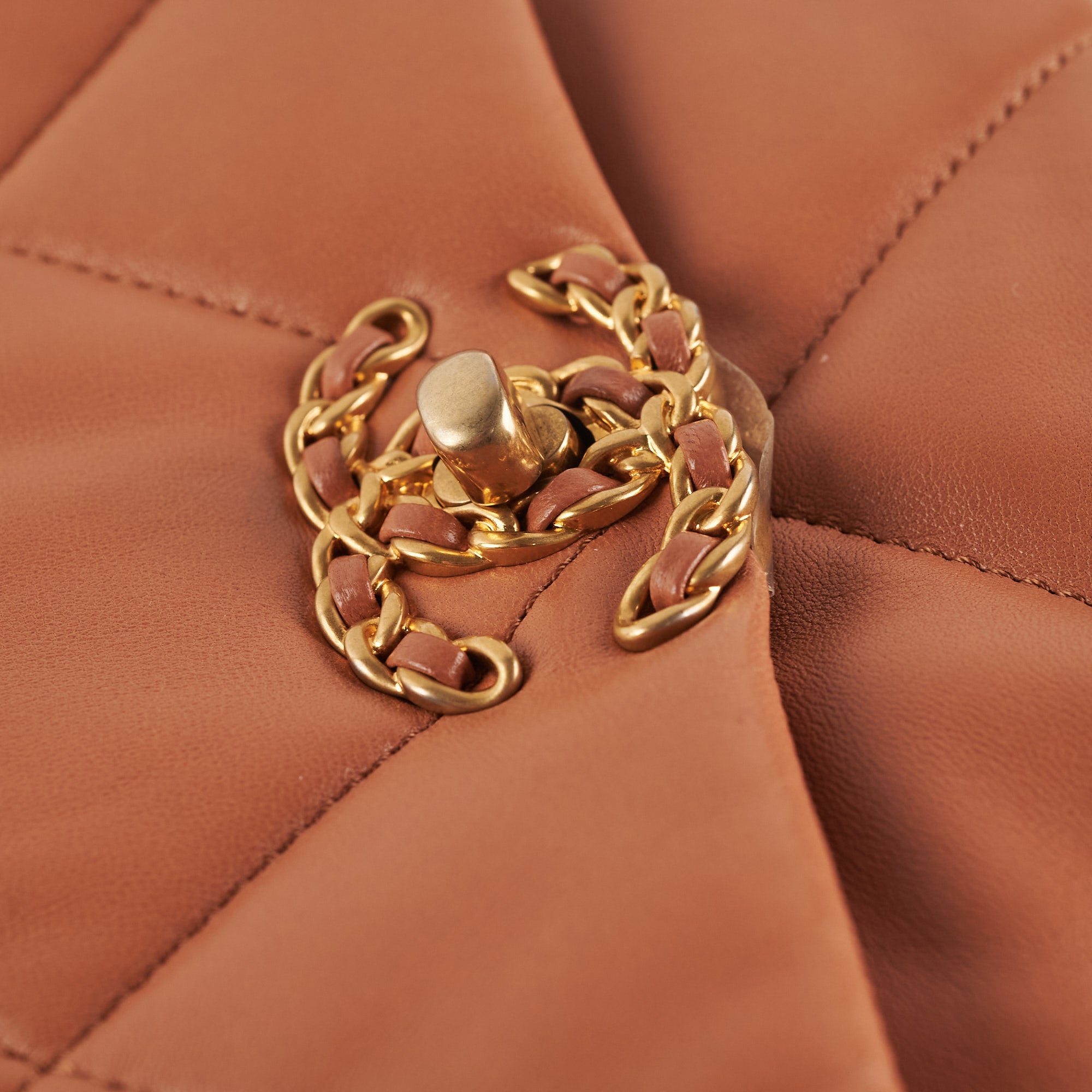 Chanel 19 Small Caramel 21P Handbag with Microchip - Luxury Designer Shoulder Bag for Women, Perfect for Daily Use, Work & Special Occasions
