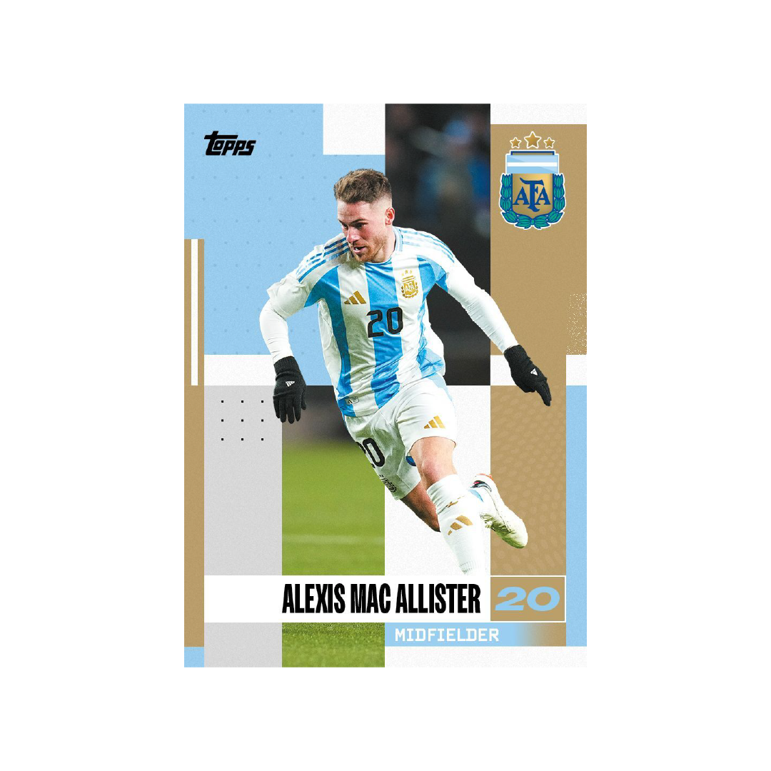 Topps Argentina 24/25 Soccer Team Trading Card Set - Official Player Cards for Collectors & Fans | Perfect for Sports Memorabilia Collections & Gifts