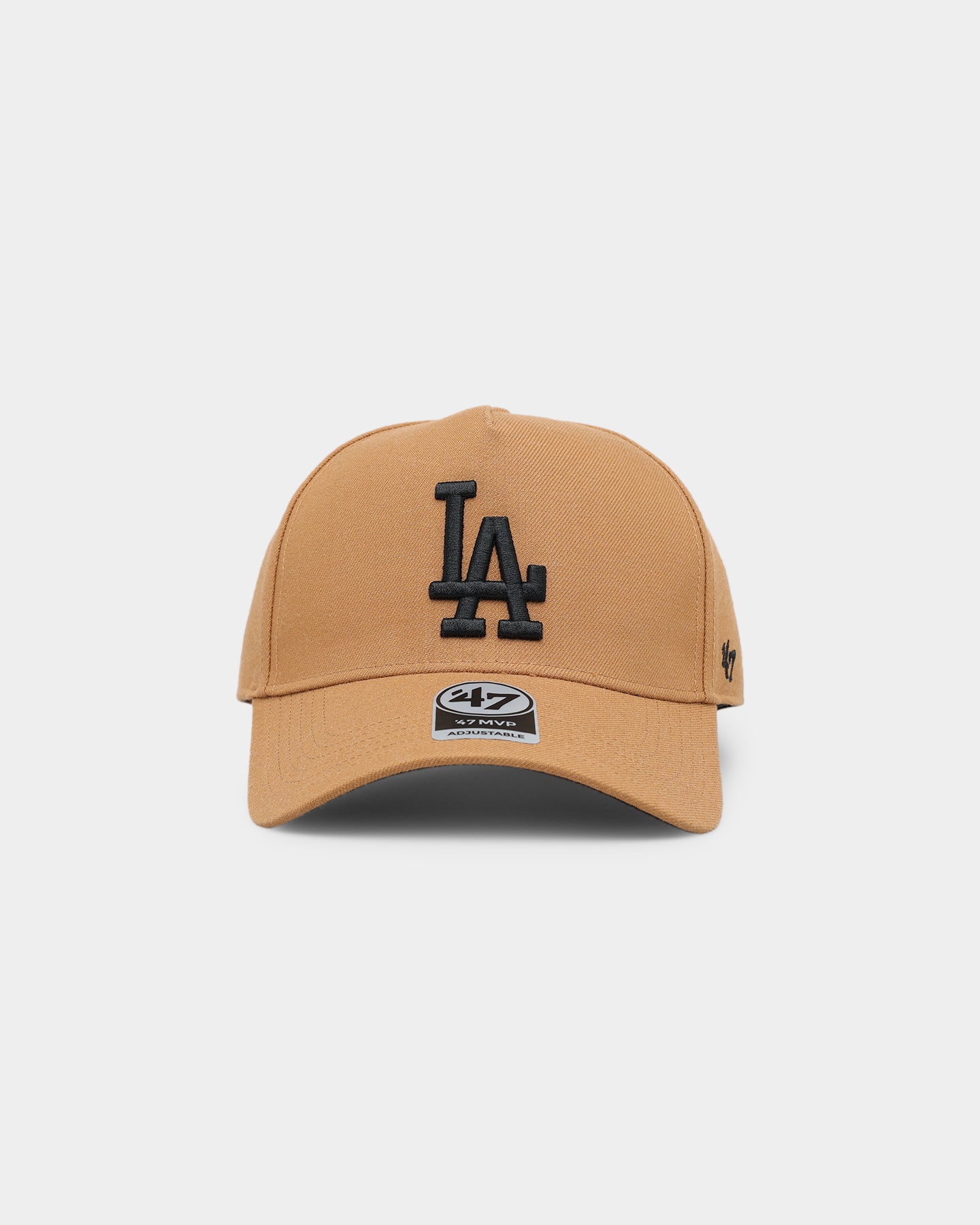 47 Brand Los Angeles Dodgers Replica 47 MVP DT Snapback Camel Hat - Adjustable Baseball Cap for Men & Women - Perfect for Sports Fans, Casual Wear & Game Day Outfits