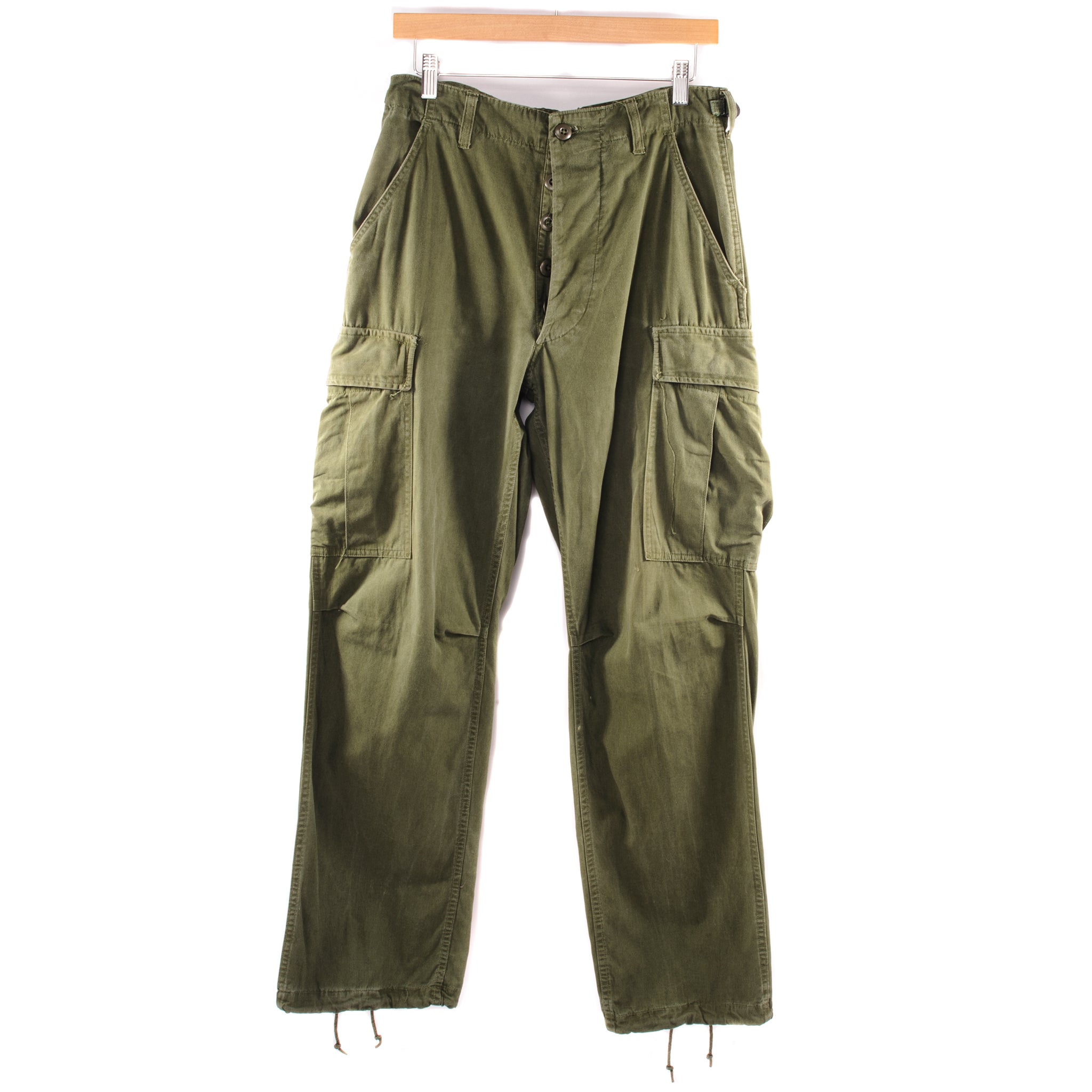 Vintage US Army Tropical Combat Pants - 5th Pattern 1967 Vietnam War - Size W30 L31 - Military Surplus Trousers for Outdoor Hiking & Reenactment