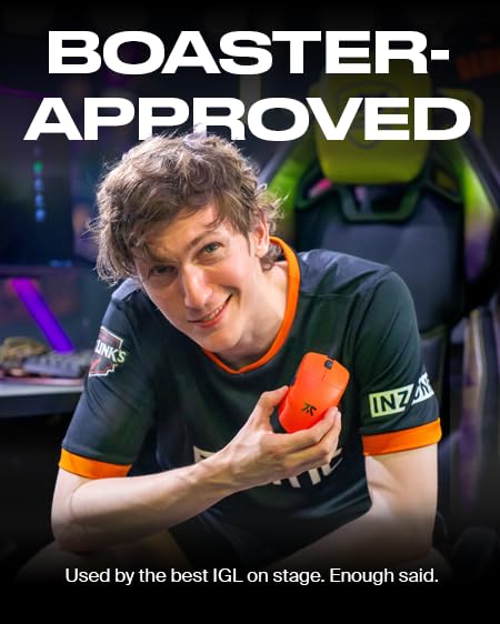 Fnatic x Lamzu Maya 8K Wireless Pro Gaming Mouse - Ultra Light 45g, Pixart 3950 Sensor, 80h Battery, Optical Switches, Windows/Mac Compatible - Perfect for Esports, FPS & MOBA Gaming