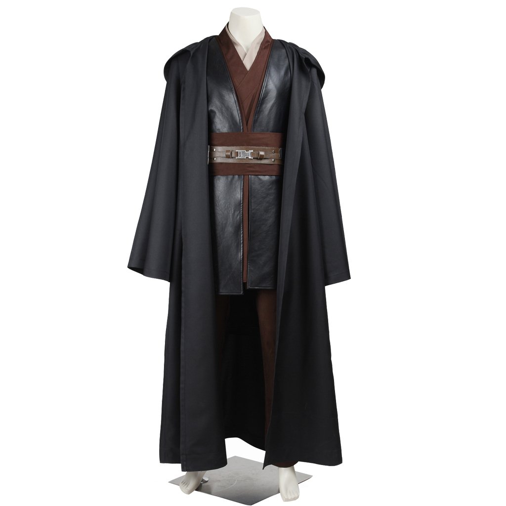 Anakin Skywalker Cosplay Costume for Men - Jedi Robe & Outfit Set for Halloween, Comic Con & Star Wars Themed Parties