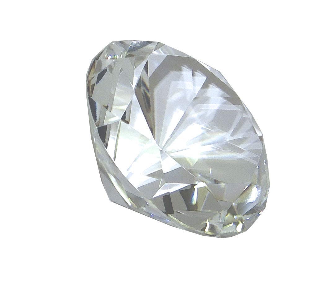 Amlong Crystal Engraving Blanks - Premium Diamond Paperweight with Elegant Gift Box - Perfect for Office Decor, Wedding Favors & Anniversary Gifts