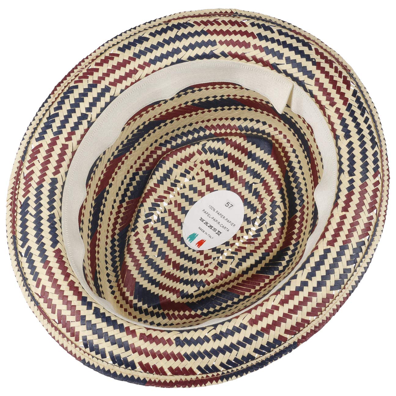 LIPODO Berdasco Pork Pie Straw Hat for Women & Men - Italian-Made Sun Hat with Grosgrain Ribbon for Beach, Spring & Summer | Perfect for Outdoor Activities, Vacations & Fashion Accessories