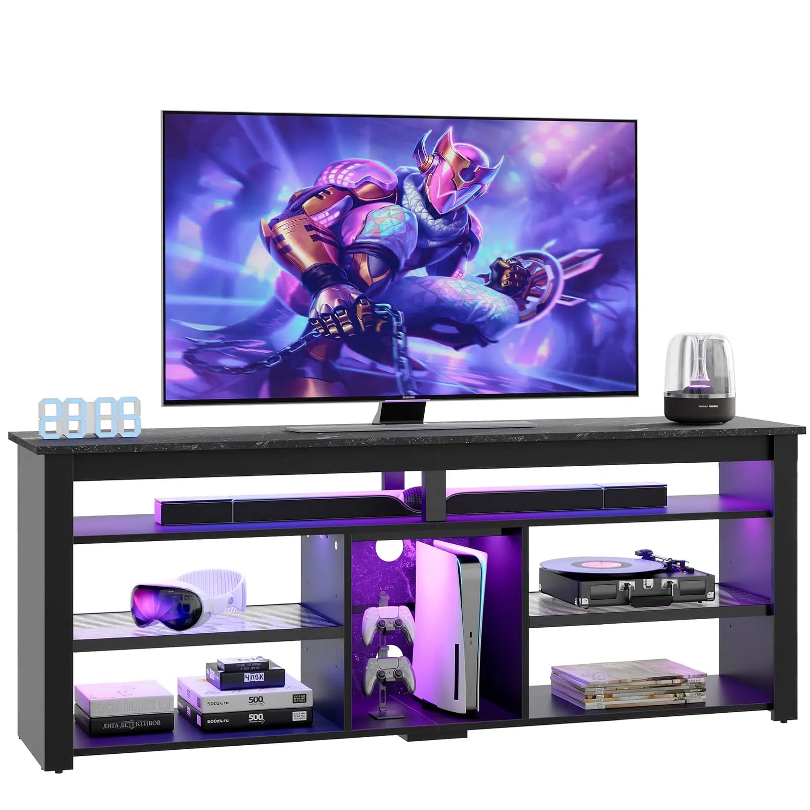 Bestier 70 Inch TV Stand with Storage - Modern Tall Entertainment Center for Living Room, Bedroom & Home Theater | Sturdy & Spacious Media Console for TVs up to 70