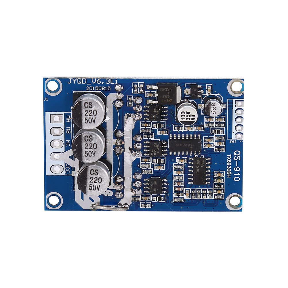 JYQD_V6.3E1 20A Brushless Motor Controller - DC 12V-36V 3 Phase BLDC Motor Driver Board with Reversible Switch | Perfect for CNC Spindle, DIY Robotics, and Industrial Automation Projects