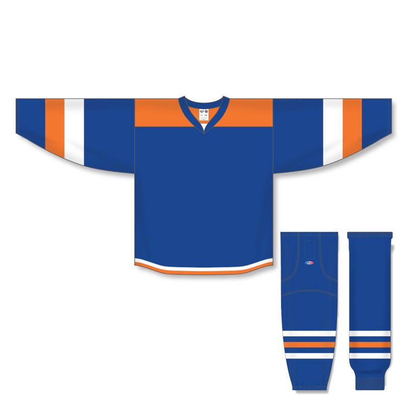 Custom Athletic Knit Royal/Orange/White 7400 Jersey - Perfect for Baseball, Basketball & Team Sports Performance Wear